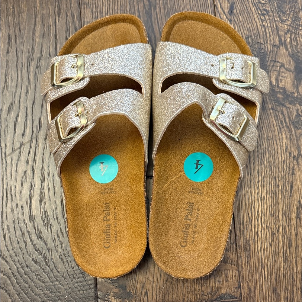 Gold Kids Sandals